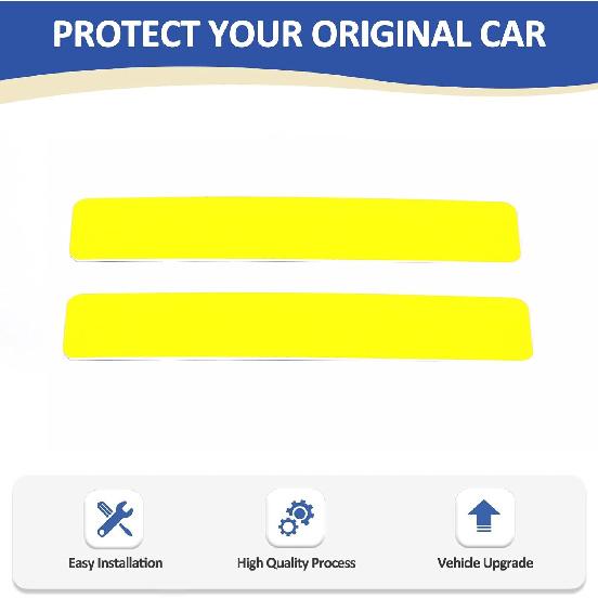 Daeiclru Car Front Fog Light Film Compatible with Toyota Tacoma 2024 2025, Front Fog Light Overlay Vinyl Decal Tint Film Sticker Fog Light Yellow