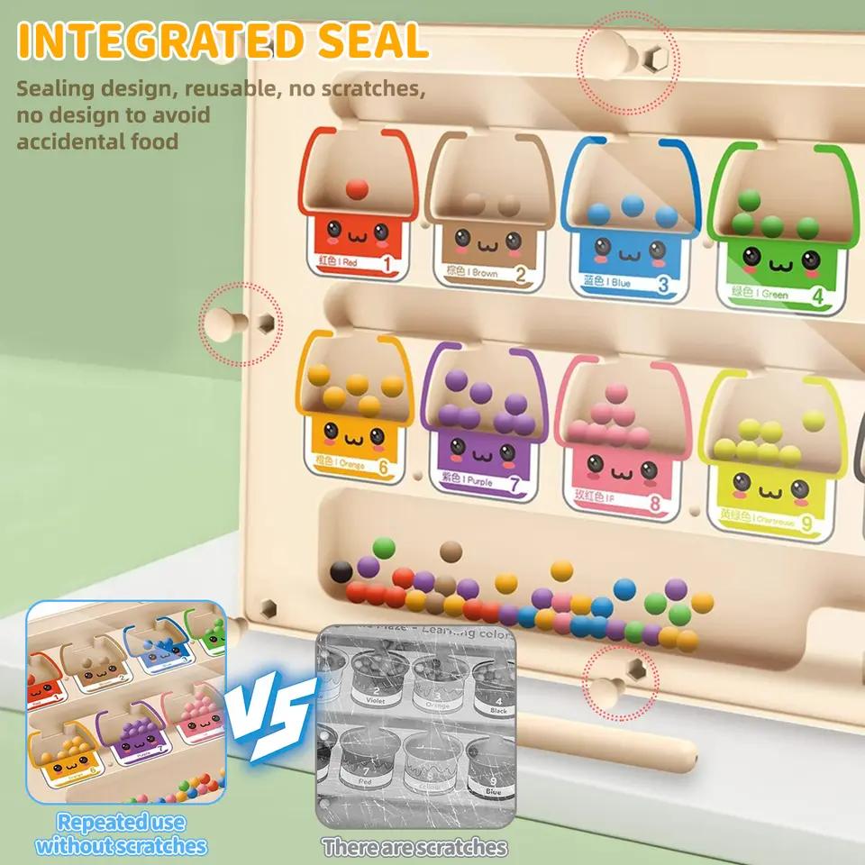 Магнитный лабиринт Монтессори Игрушки для развития координации рук и глаз, логического мышления для детей Раннее развитие Подарок