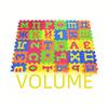 Большой коврик-пазл с русским, арабским и испанским алфавитом - 36 деталей, 14 см каждая
