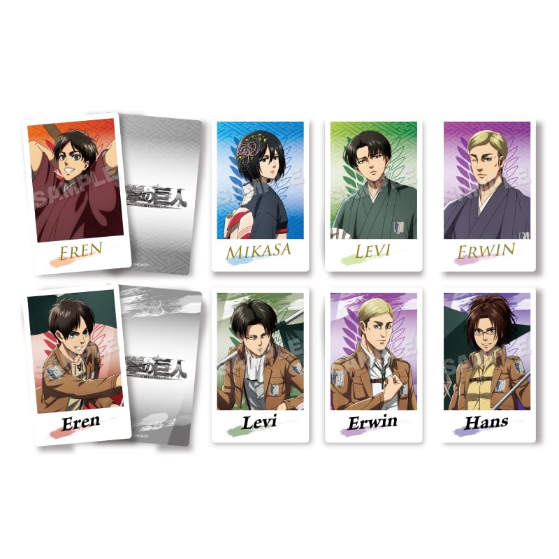 Attack on Titan Trading Hologram Cards New Box of 8 Year's ver.