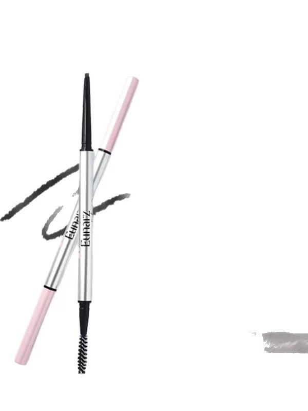Eunarz Triangular Eyebrow Pencil, Silky and Waterproof, Color-Rich and Smudge-Proof, Beginner-Friendly, Soft Mist Wild Eyebrow Effect