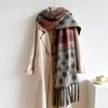 NEW Luxury Brand Women Simple Solid Cashmere Scarf Fashion Universal Winter Warm Shawl Pashmina Tassel Blanket Scarves