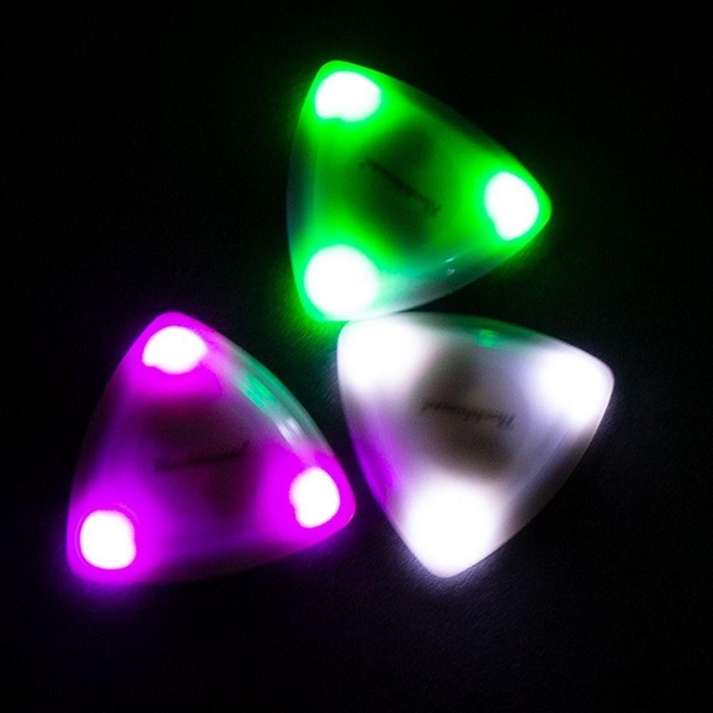 Multicolors Glowing Acoustic Guitar Picks Plectrum Ukulele Picks Electric Guitar Part Accessory