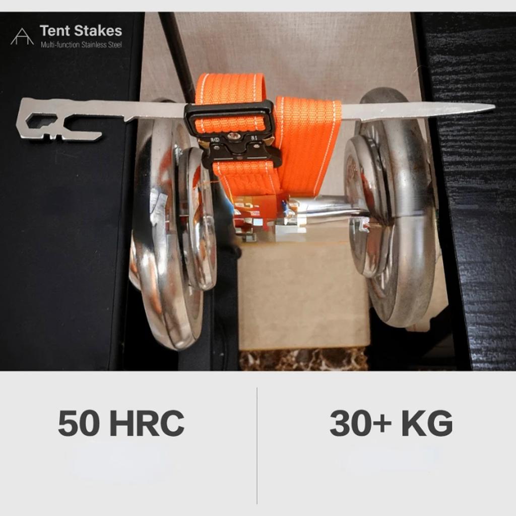 Tent Nail Stainless Steel Ground Nail Camping Rock Bottoms Ground Anchors Tent Accessories For Outdoor Camping Tent Pegs