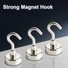 5Pcs Metal Strong Magnetic Hook Wall-Mounted Heavy-Duty Magnetic Hook Key Hanger Home Kitchen Bathroom Accessories Magnet
