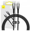 Baseus Glimmer USB-C To USB-C Cable, 100W, 1M (Black)