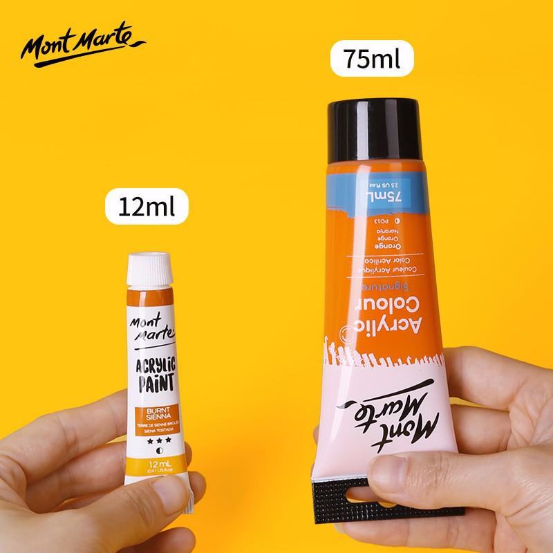 Montmartre 75ml Waterproof Non-Fading Acrylic Paint Set: Perfect for Children’s Textiles and Art Projects, Sunscreen Formula