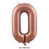 40 Inch 0-9 Digital Balloon Number Aluminum Foil Helium 18 Inch Love Shaped Caramel Cream Birthday Gift Toy Party Decoration