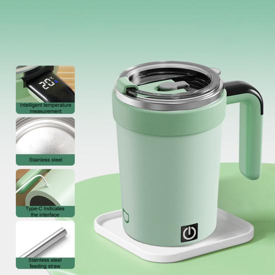 Автоматическая чашка для перемешивания 380 мл Электрический магнитный миксер кружка для кофе из нержавеющей стали