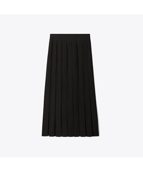 Tolibeochi Pleated Lace Skirt - Black