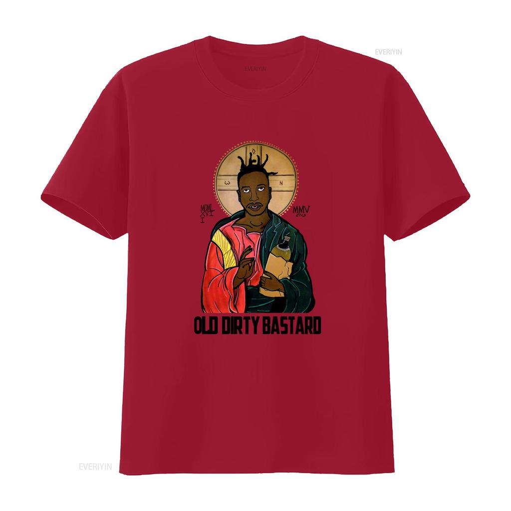 90s Old Dirty Bastard T Shirt Hip Hop Rap Streetwear Print vintage Washed Slightly Versatile homme Soft Top For Everyday Wear