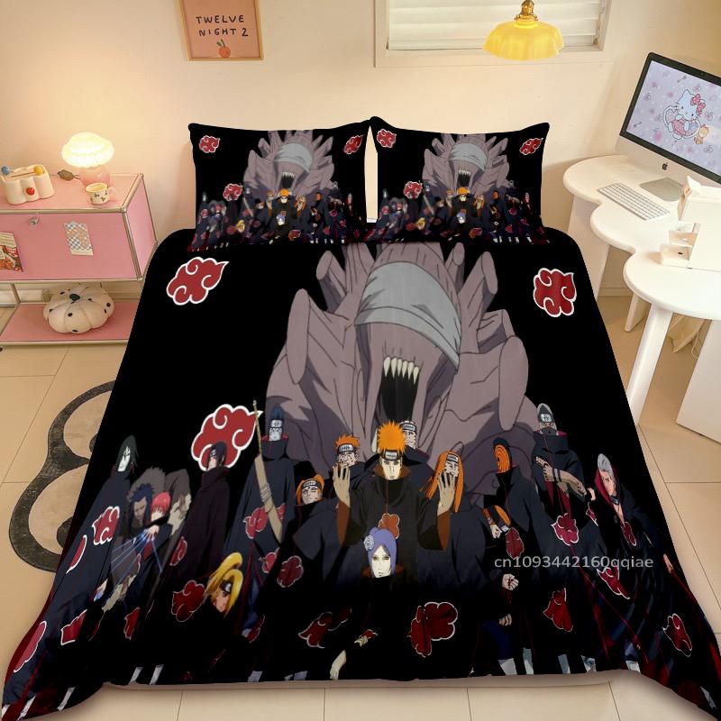 Пододеяльник Наруто Узумаки Наруто Мультяшный Аниме Украшение Комнаты Спальни Детский Подарок Размер Односпальный Двуспальный Настраиваемый