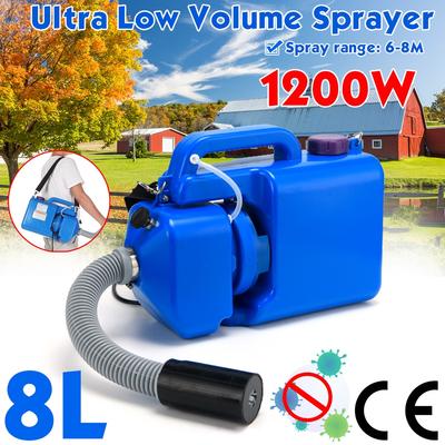 Электрический ULV-генератор тумана 1200 Вт 8 л ULV Сверхмалообъемная машина для холодного туманообразования Портативная электрическая распылительная дезинфекционная машина