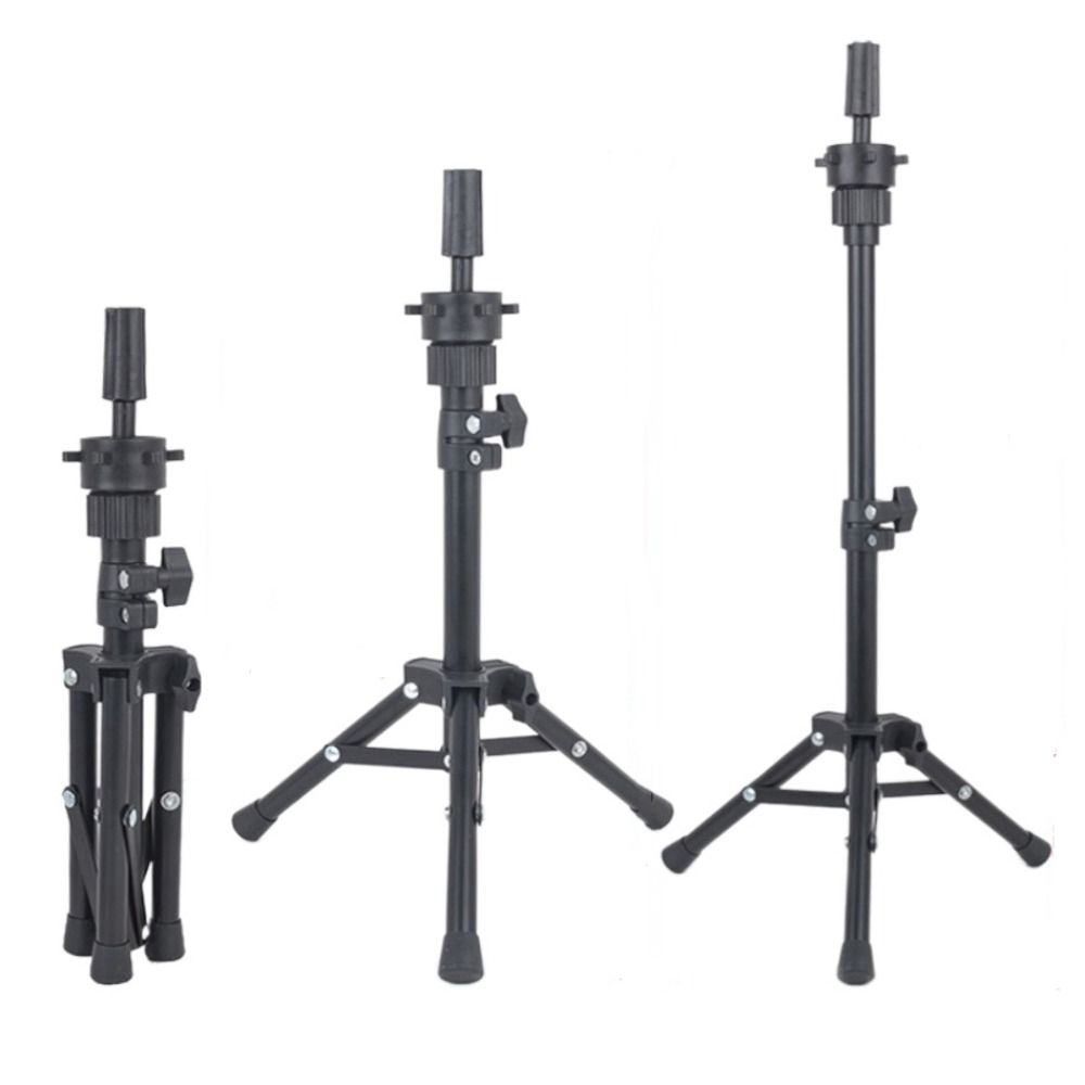 Adjustable Wig Tripod Portable Training Head Holder Salon Hairdressing Tripod for Making Wigs
