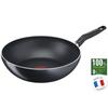 START'EASY Titanium Induction Nonstick Wok Pan (28cm) Dishwasher Oven Safe No PFOA Black