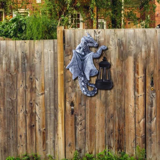 Драконье дерево Hugger с солнечным фонарем устойчивый к погодным условиям открытый сад двор дорожка