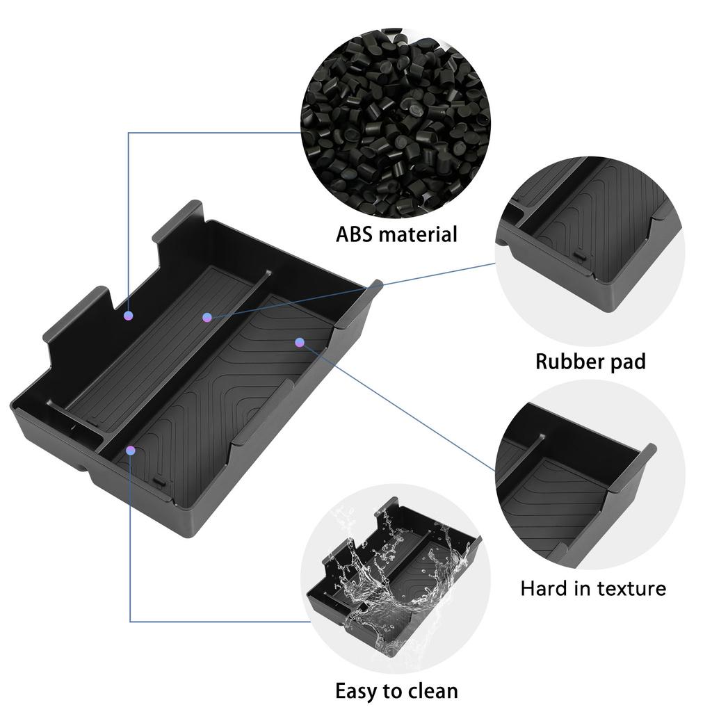 ZAG1 for Honda Prologue/Acura ZDX 2024 2025 Center Console Armrest Storage Box Tray Organizer Car Interior Accessories Black