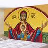 Фрески церкви Христа Психоделические сцены Домашний декор Арт-гобелены Хиппи Бохо Таро Ангелы Красивая комната Декор стен Настенное панно