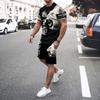 Summer Men's Suit Sportswear Men's Suit Oversized Clothes 3D Printed T-shirt Shorts Sportswear Men's Fashion