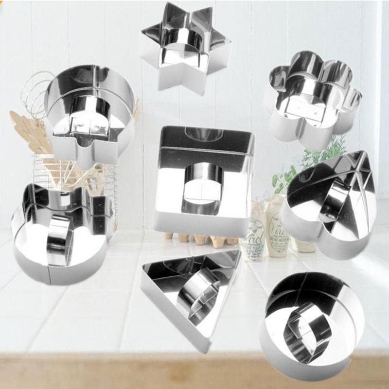 Кольцо для мусса из нержавеющей стали для торта и суши с толкателем