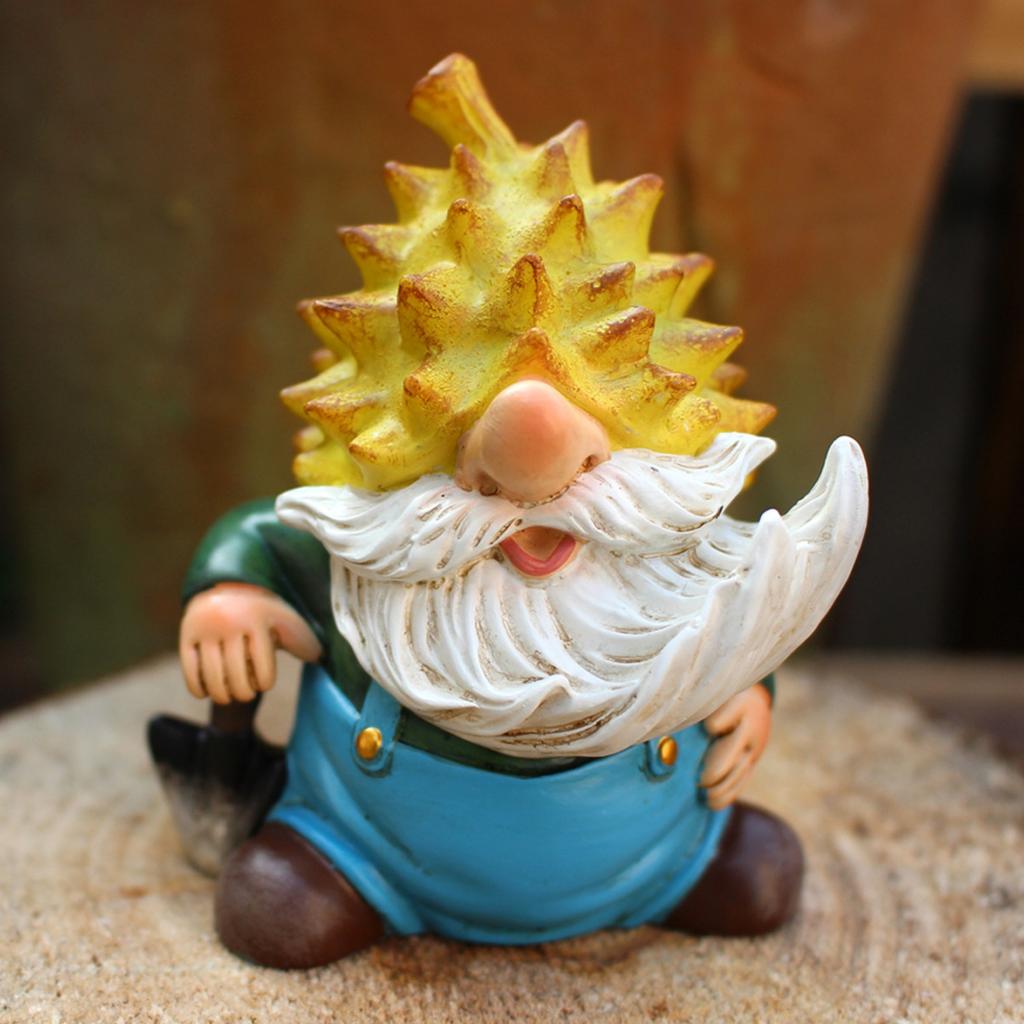 Маленькие гномы для садовых фей, аксессуары, миниатюрные фигурки уличных садовых гномов, мини-статуэтка маленького гнома, украшения из смолы для торта, пасхальные украшения