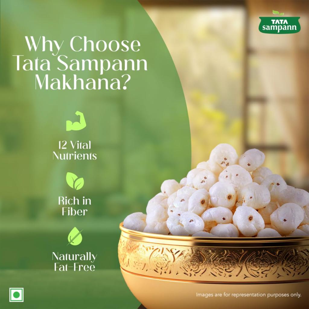 Tata Sampann High Protein Makhana Fox Nuts 100 g Pack For Healthy Snacks And Fasting Food