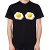 Fried Eggs White T-Shirt Mens Womens Cool Funny Boobs Tee Unisex T*ts Top