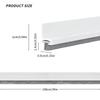 2 шт. уплотнительная полоса для нижней двери с щеткой, звукоизоляционная уплотнительная полоса, фурнитура, ветрозащитная, противохолодная, уплотнительная прокладка для дверного зазора 100 см
