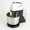 Electric Desktop Egg Beater and Small Dough Mixer with Stainless Steel Whisk