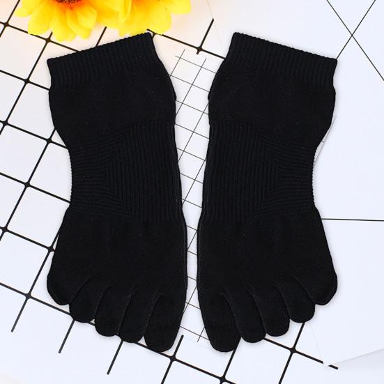 1 пара хлопковых коротких носков с пятью пальцами для женщин и девушек, дышащие, влагоотводящие, с раздельными пальцами, повседневные, для пилатеса, йоги, спортзала, фитнеса, спортивные носки для ежедневной носки