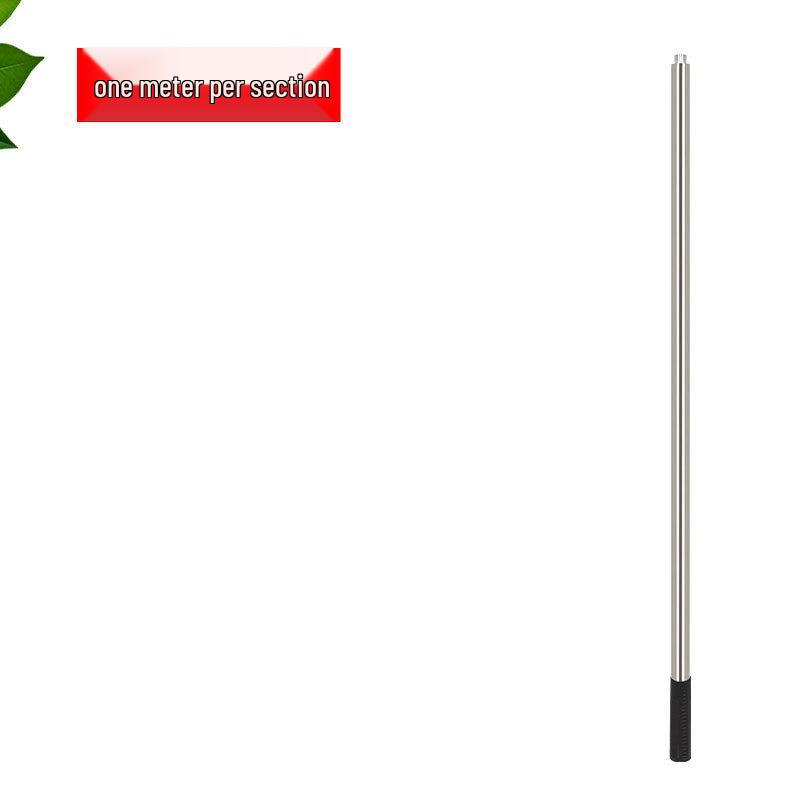 Утолщенная антискользящая нержавеющая телескопическая ручка для сачка для ловли крупной рыбы