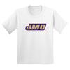 James Madison Primary Logo Youth T-Shirt - White