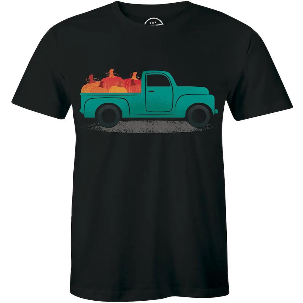 Vintage Pumpkin Old Truck Happy Halloween T Shirt Unisexs Vintage Slightly Stretched Graphic Unisex Stylish
