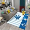 Anchor Carpet Sea Boat Decor Door Rugs for Living Room Bedroom Entrance Door Decor Area Rugs Kitchen Bathroom Non-slip Carpet