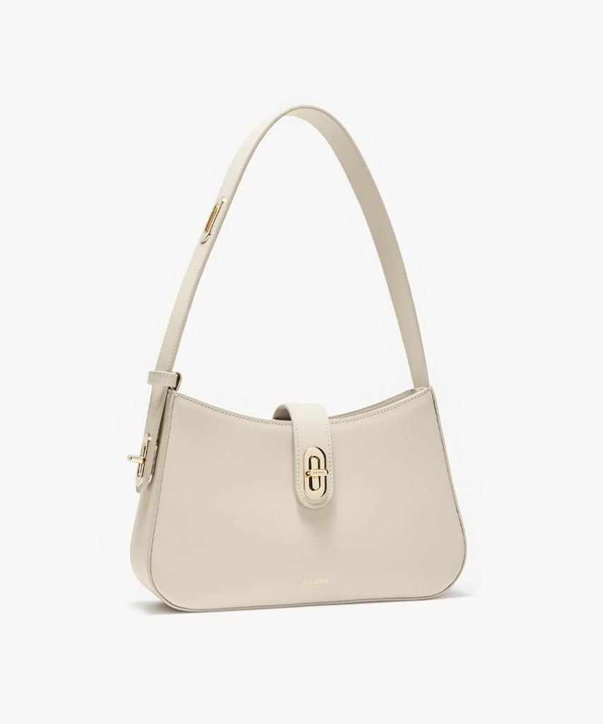 Clave Esther Cream White Shoulder Bag