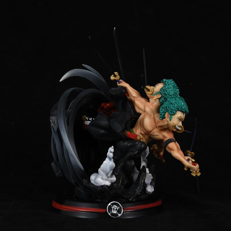 Новый аниме One Piece Ророноа Зоро Вано Страна Девять Ножей Flow Ашура Черная Веревка Торнадо Коллекция ПВХ Модель Кукла Подарки Игрушки