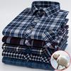 Фланелевые куртки-рубашки для мужчин, с длинным рукавом, стандартного кроя, на пуговицах, рабочие, верхняя одежда, мужская повседневная клетчатая тяжелая хлопковая рубашка с карманами