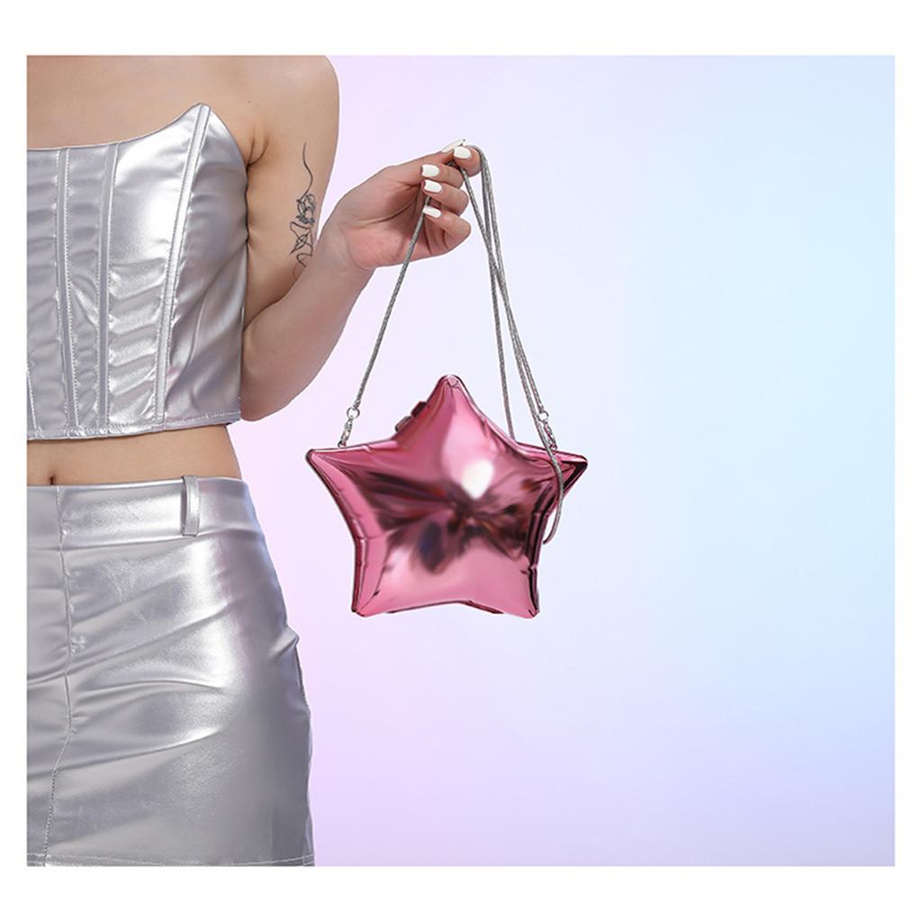 Модные креативные акриловые сумки в форме звезды через плечо для женщин, роскошные серебряные вечерние клатчи для вечеринок