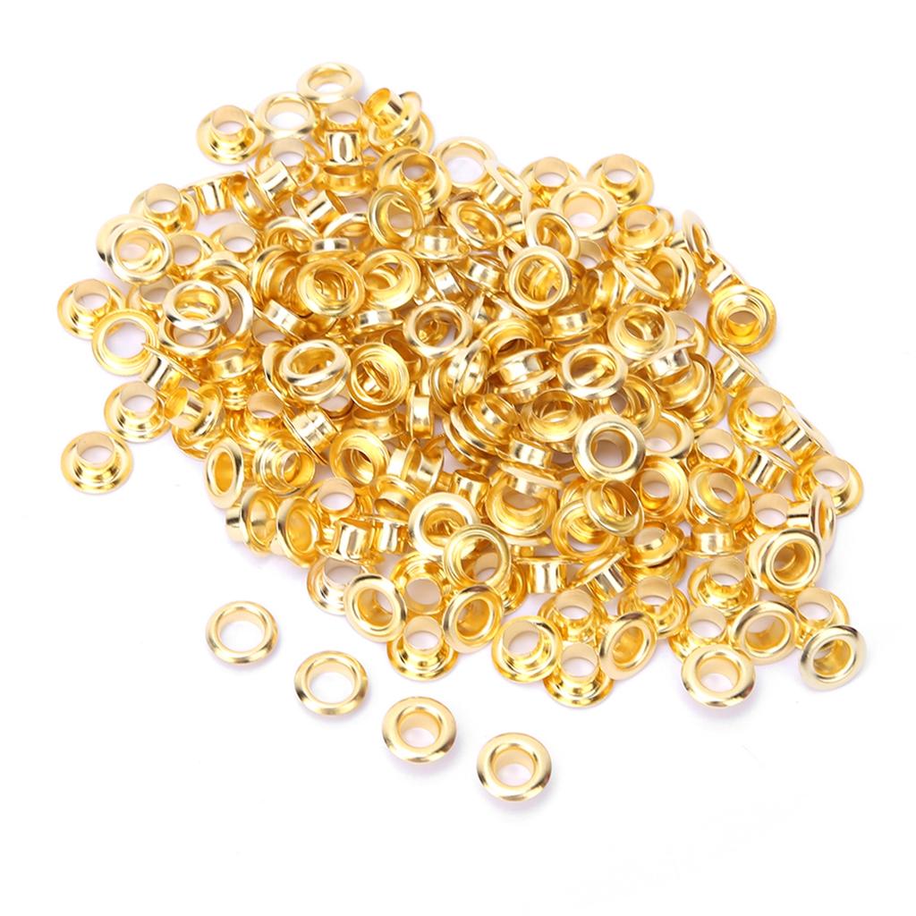 100 Set Brass Eyelet Clothing Bag Accessory Double Side 4mm Eyelet Grommet Kit
