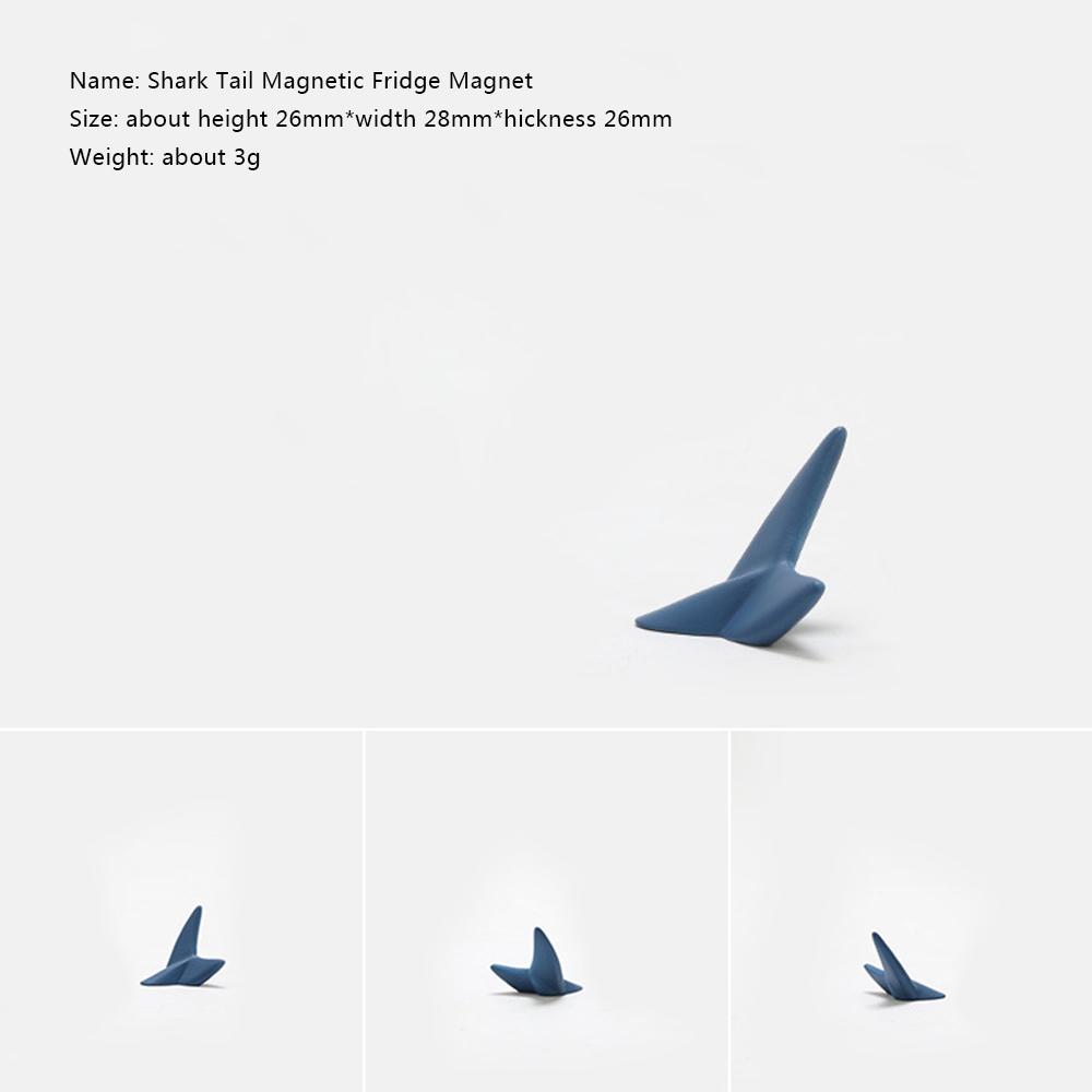 Marine Life Shark Dolphin Refrigerator Sticker 3D Three-Dimensional Personality Creative Design Message Sticky Note Decoration