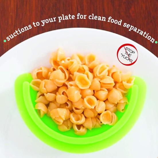 2 шт. разделитель тарелок портативный безопасный силиконовый пищевой разделитель с прочной присоской без бисфенола А аксессуар для сервировки еды