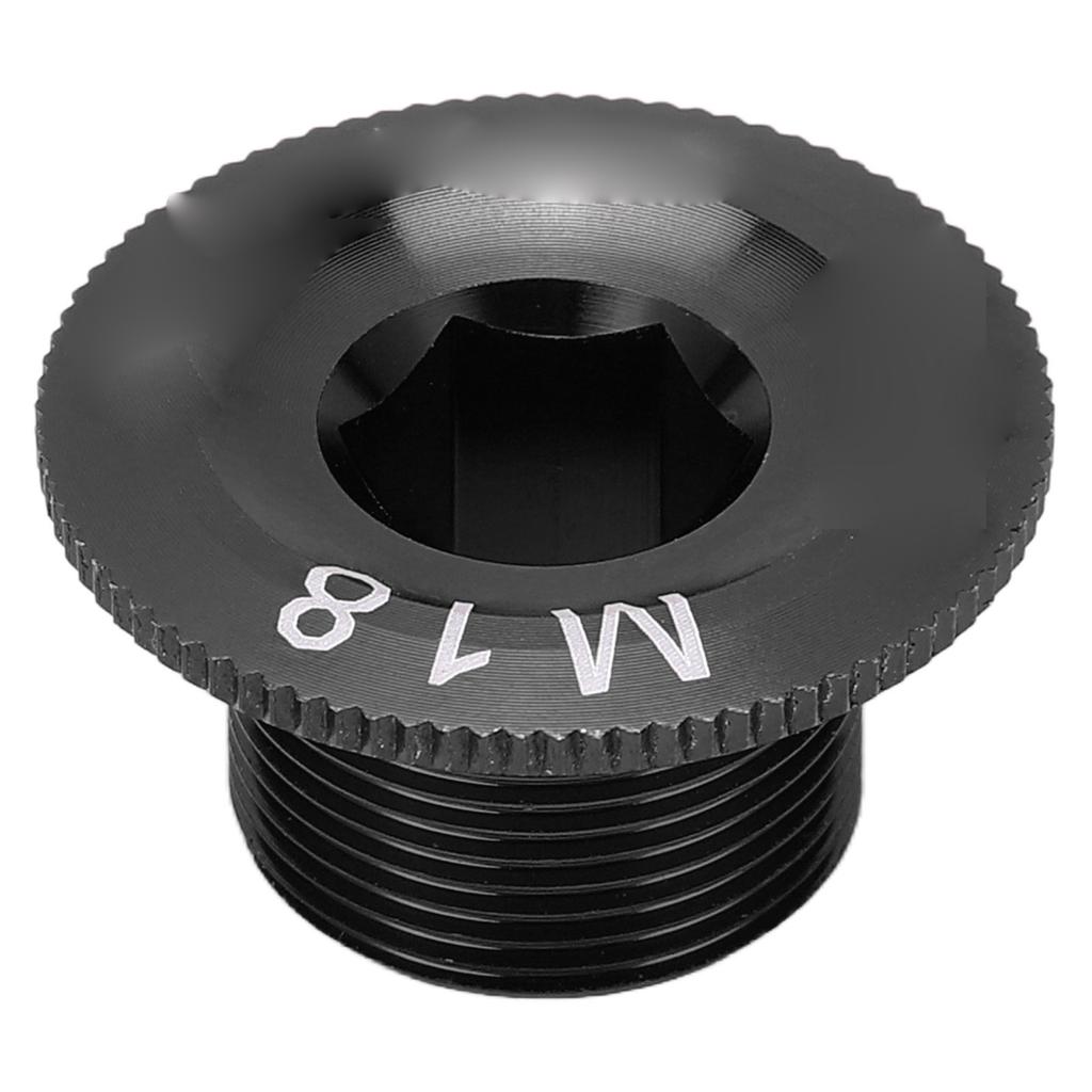 CANSUCC M18 Mountain Bike Crank Cover Screws Rustproof Bicycle Crankset Arm Fixing ScrewBlack