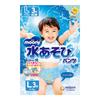 Unicharm Moony Water Play Pants Blue L 3 Pieces Children's Disposable Diaper
