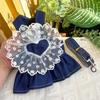 Pet Spring and Summer Princess Dress, Dog, Cat, Denim Harness Dress, Teddy Dog, Clothes, Cat