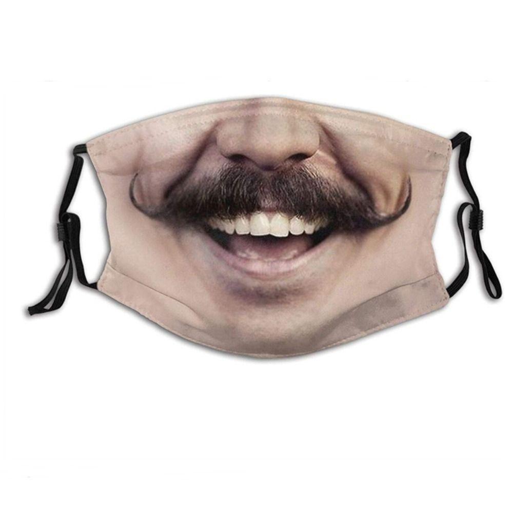 Facial Expression Funny Printed Mask Personality Party Cosplay Mask  Cycling