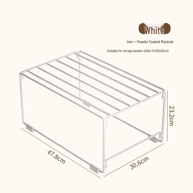 Складной органайзер из ткани с ионным стальным каркасом: Большой ящик для хранения одежды и книг.