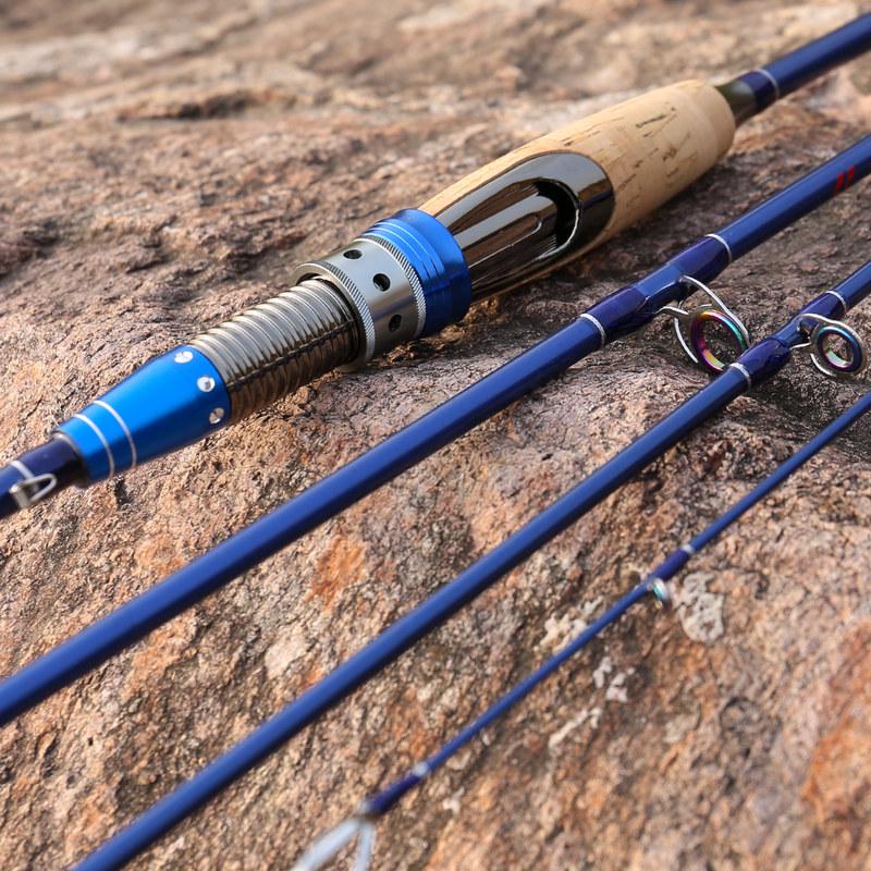 4 секции портативная удочка для спиннинга, удочка для карпа и окуня, удочка с высоким содержанием углерода 99%