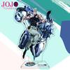 Jojos Bizarre Adventure Stand Model Plate Stone Ocean Series Jolyne Cujoh Weather Report Figure Acrylic Stands Holder Desk