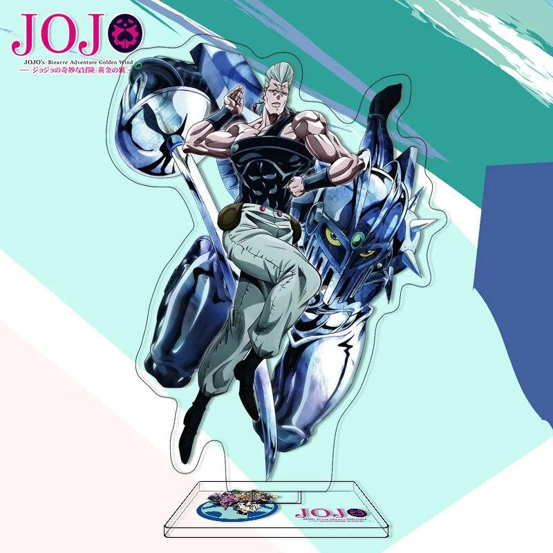 Jojos Bizarre Adventure Stand Model Plate Stone Ocean Series Jolyne Cujoh Weather Report Figure Acrylic Stands Holder Desk