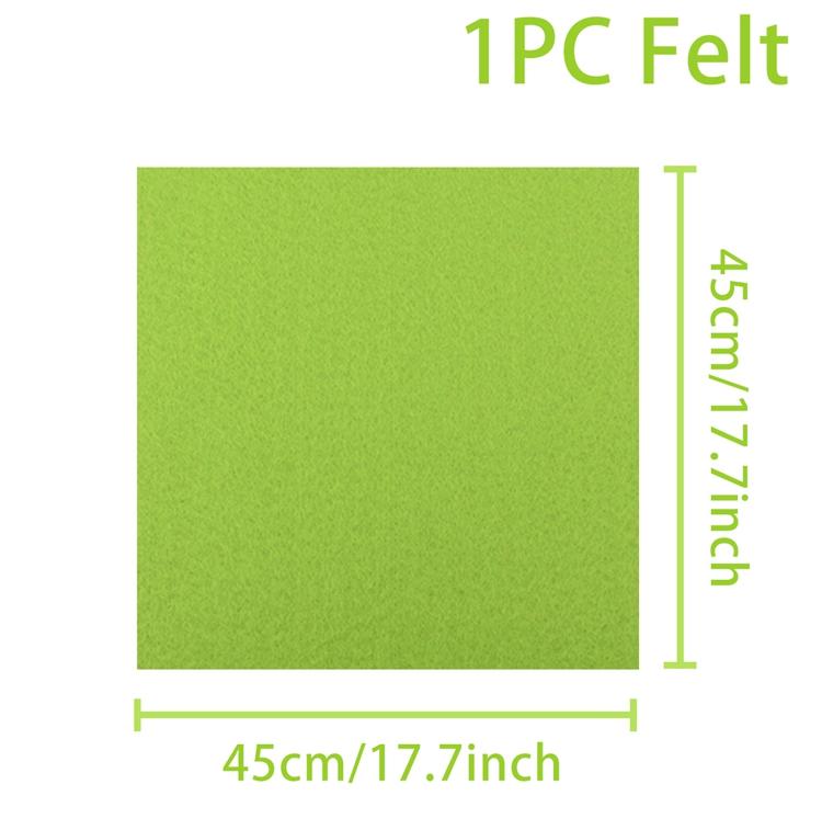 Мягкая фетровая ткань, нетканый фетровый материал, 45 см * 45 см * 2 мм, лист, пэчворк, сделай сам, швейные куклы, ремесла, аксессуары, материал толщиной 2 мм
